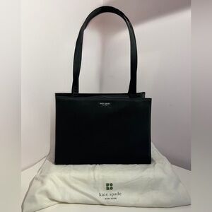 Kate Spade Black Structured Leather Tote